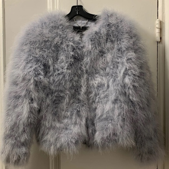 BCBGMaxAzria Jackets & Blazers - Faux fur(feather) coat